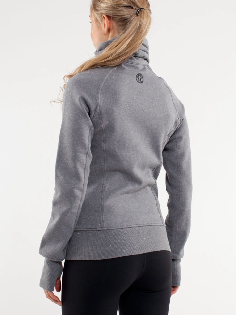 Lululemon Funnel Neck Sparkly Cuddle Up Full Zip Jacket